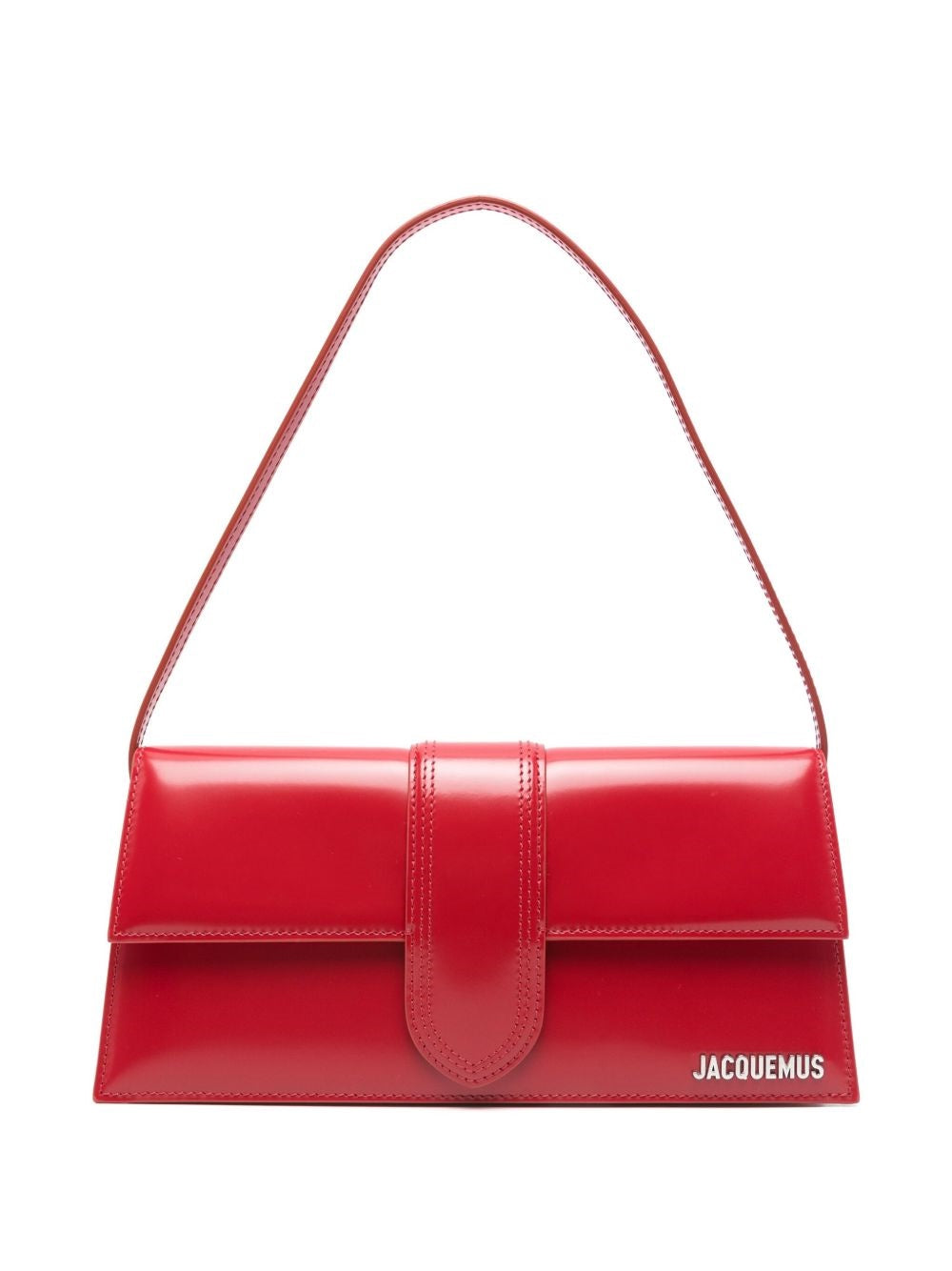 Glossy Silk and Nylon Shoulder Bag