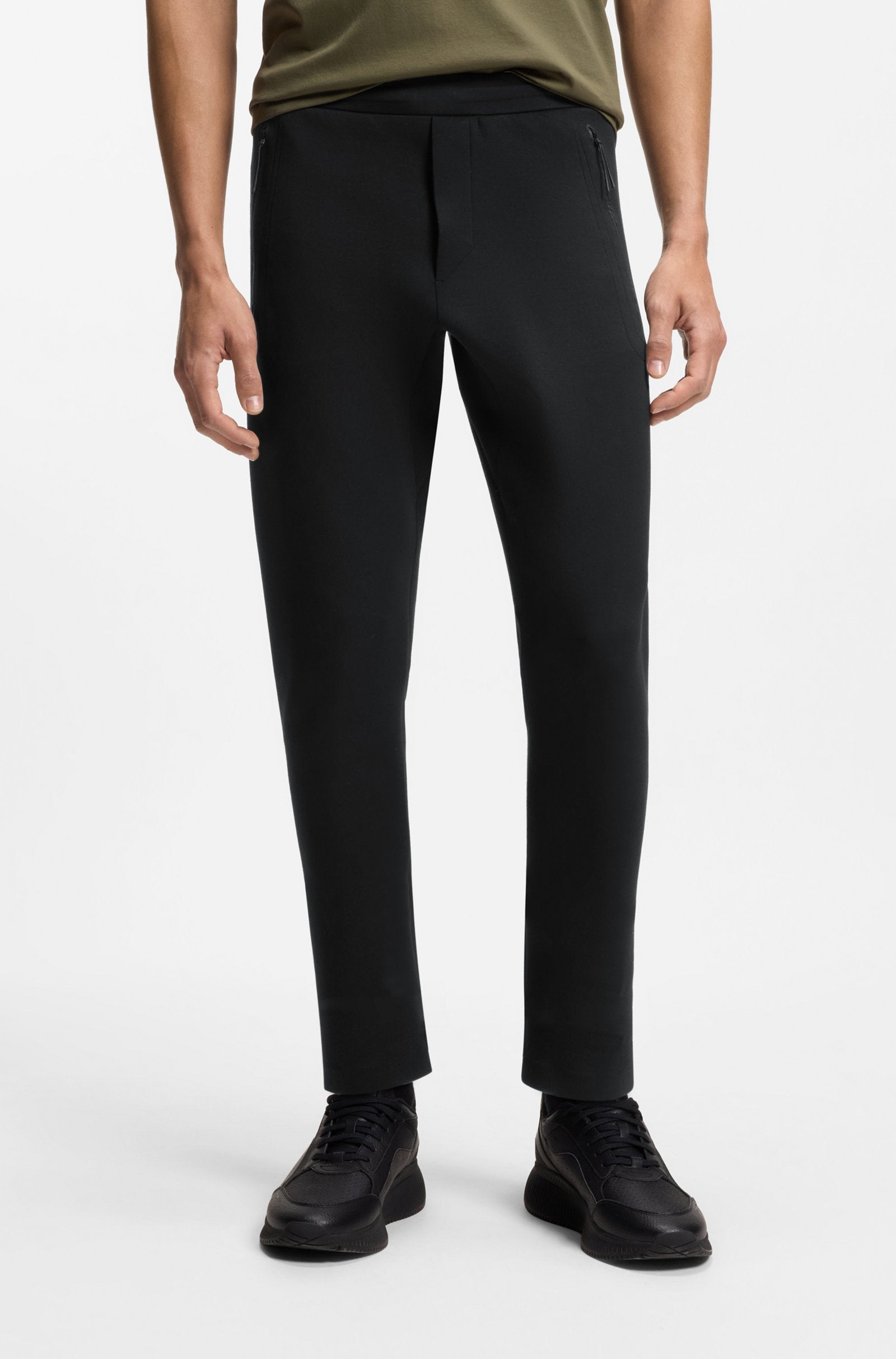 Black Tone On Tone Logo Sweatpants