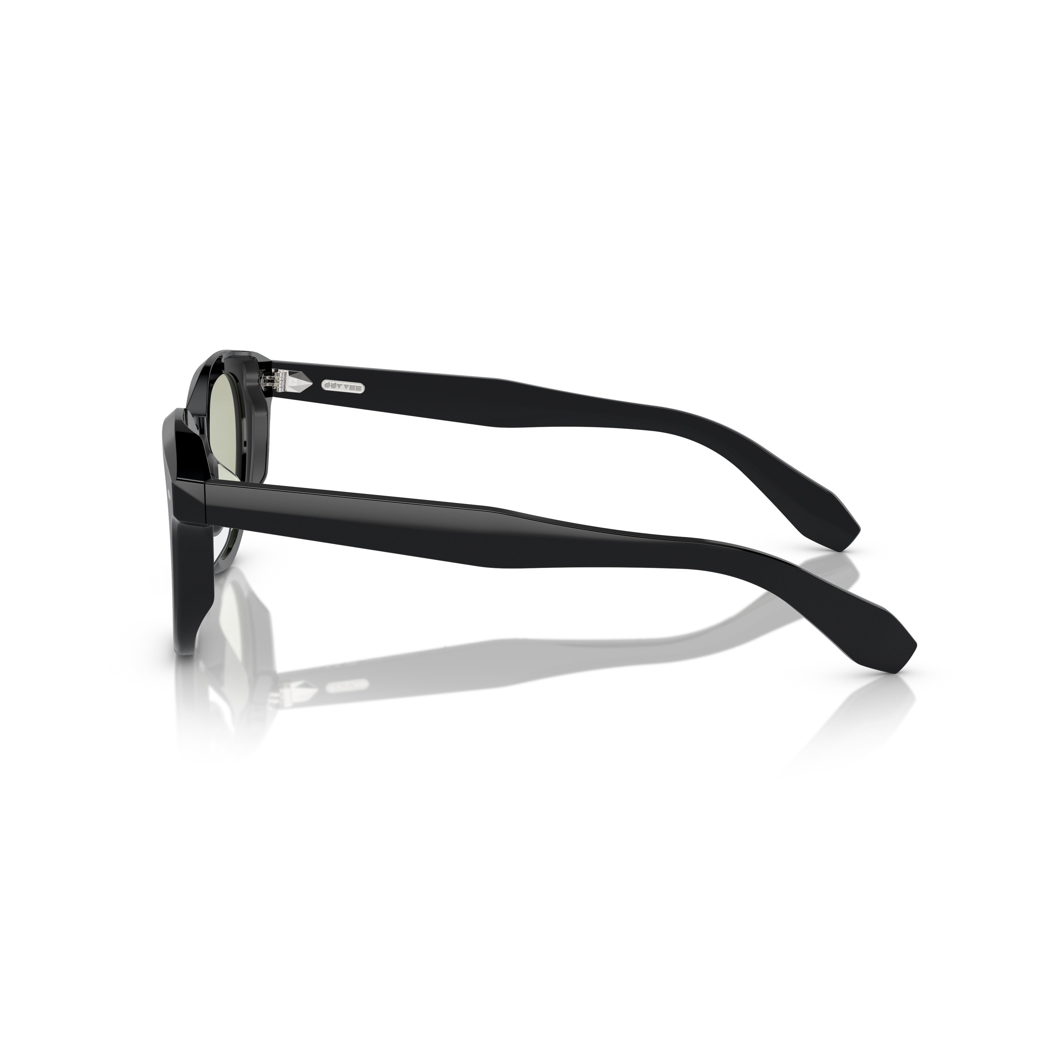 0ov5547u Classic Round Frame Sunglasses with Keyhole Bridge
