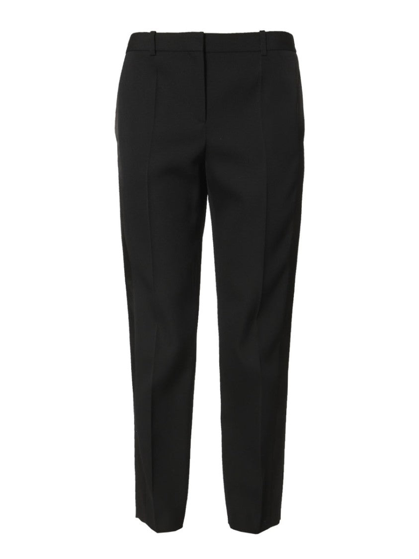 Tailored Wool Pants With Side Bands