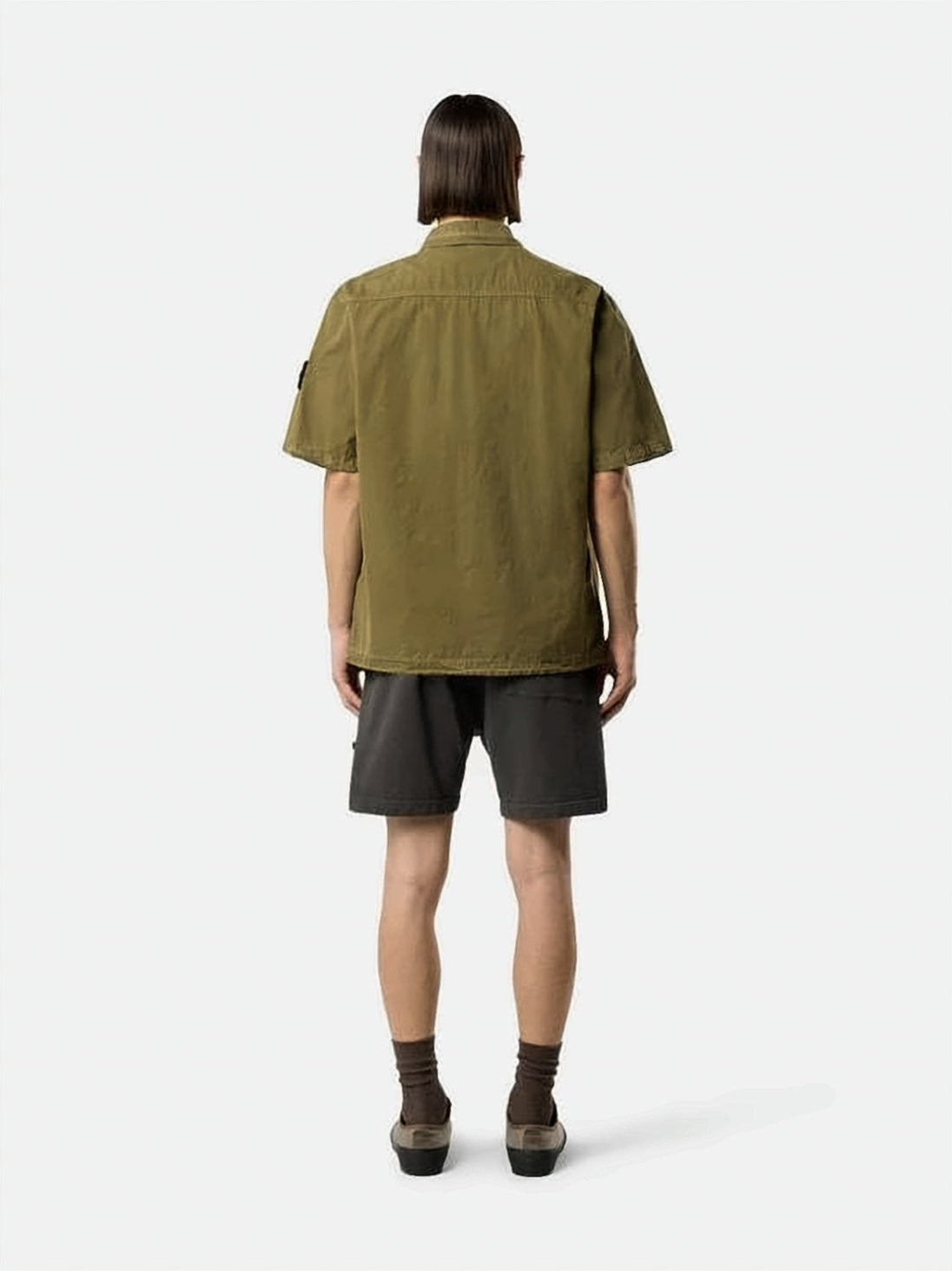Boxy Brown Short-Sleeve Shirt