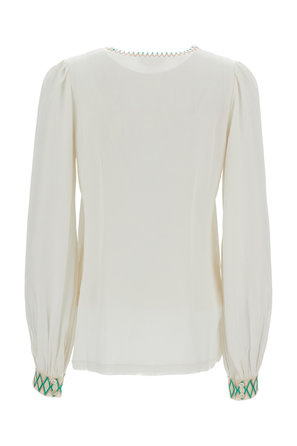 Ballerina Embroidered Silk Blouse