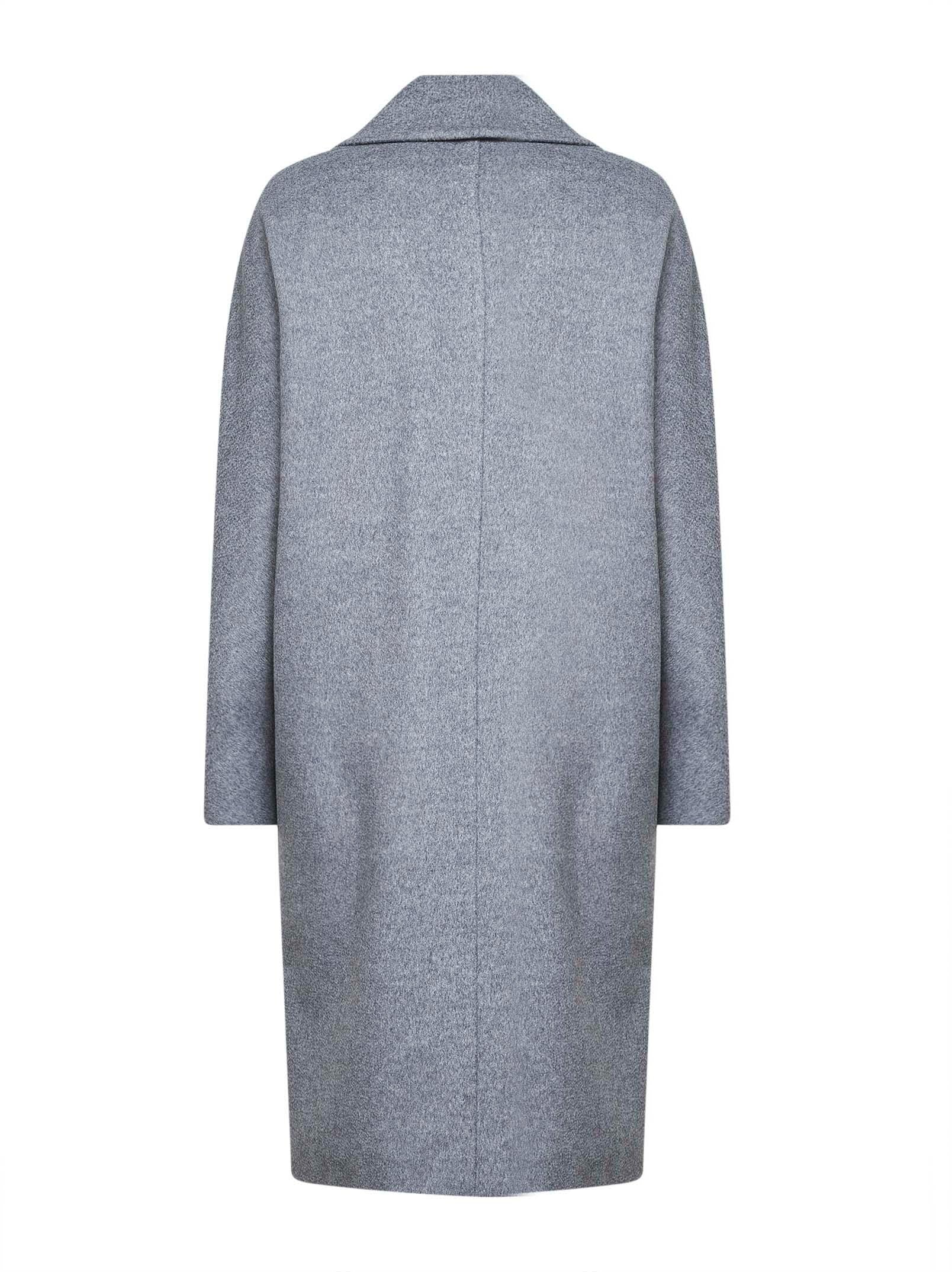 Knee-Length Virgin Wool Coat