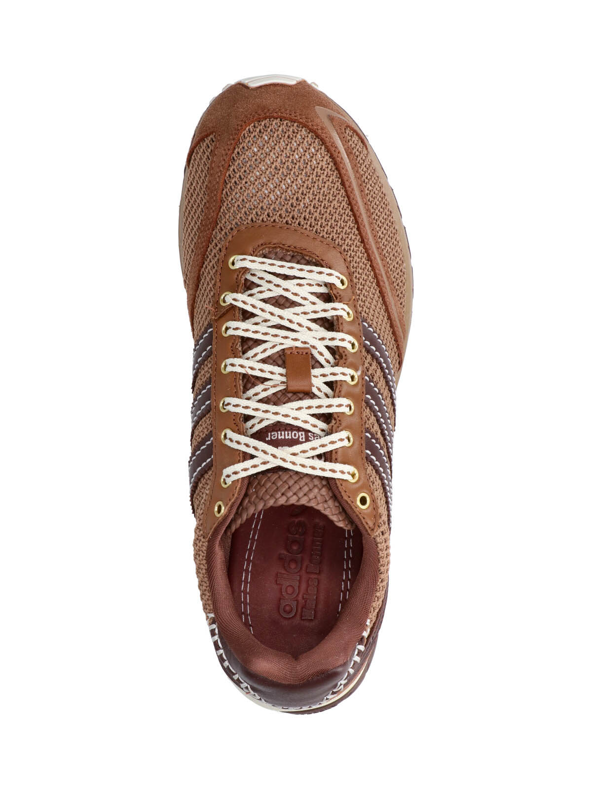 Brown Mesh Suede Accent Sporty Sneakers