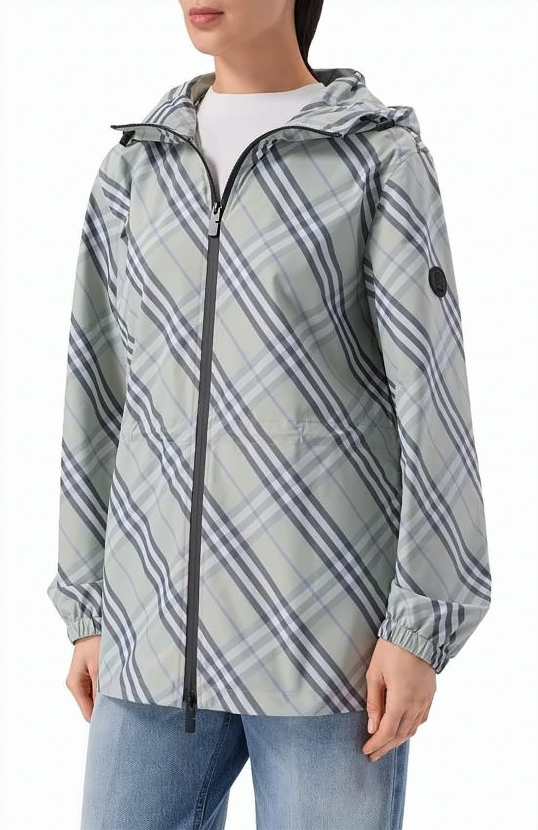 Lightweight Hooded Jacket with Adjustable Waist