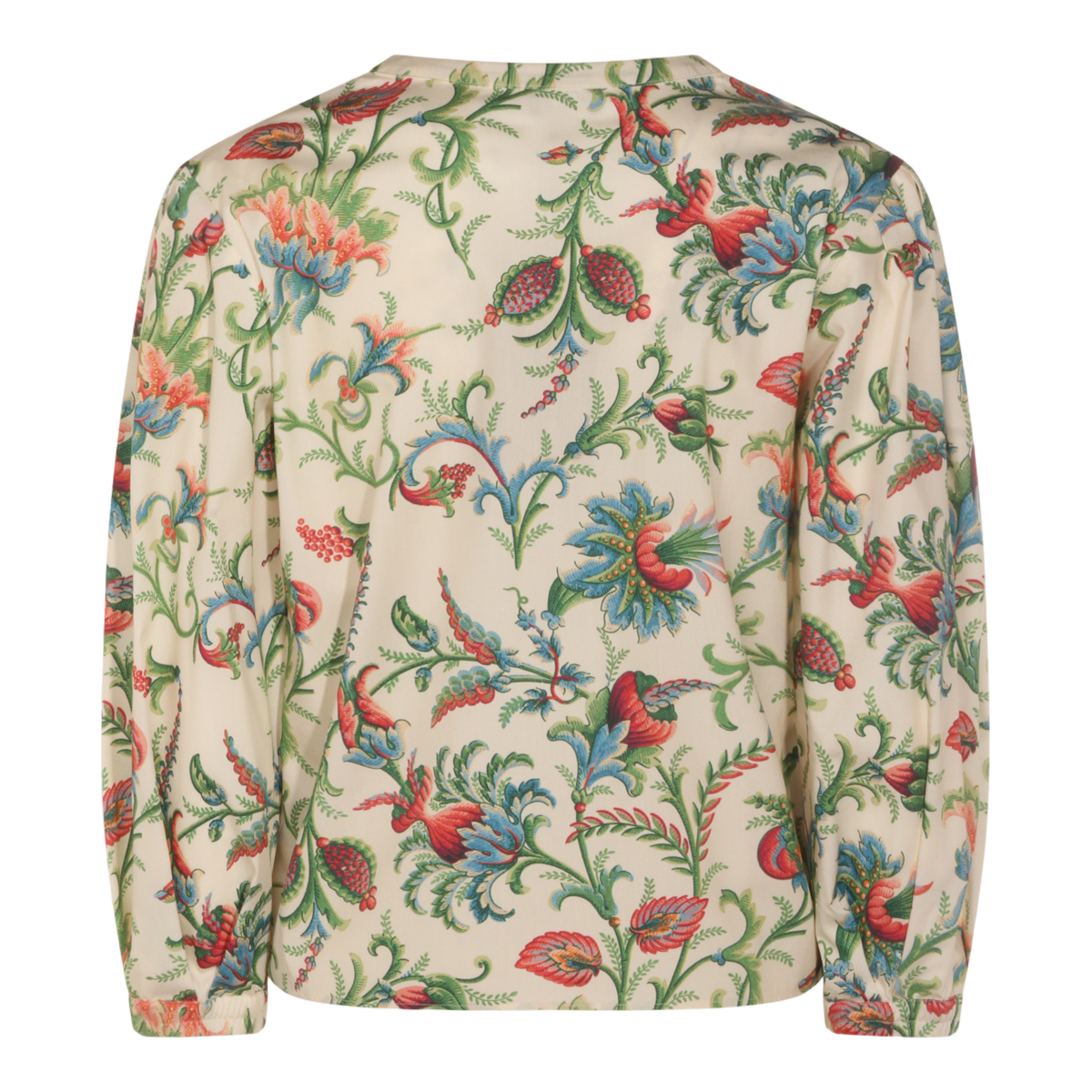 Botanical Print Top with Relaxed Fit