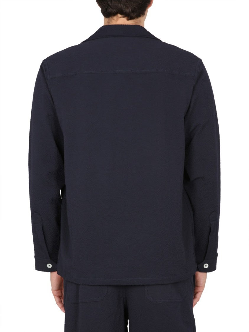 Bowling Neck Cotton Shirt