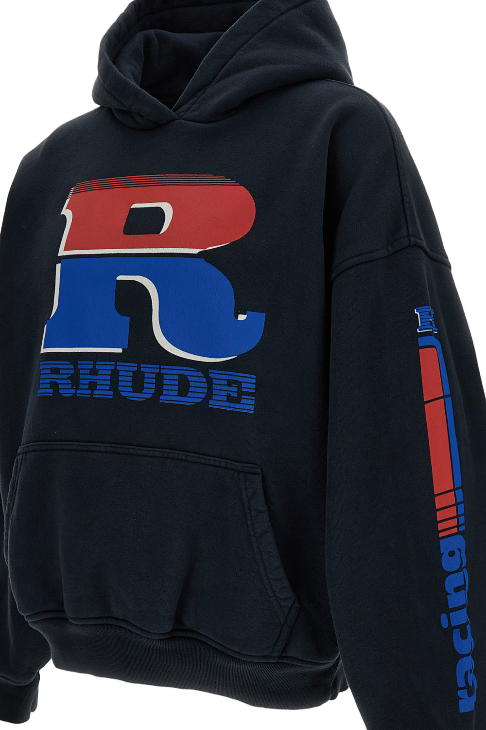 Black Oversized Cotton Hoodie