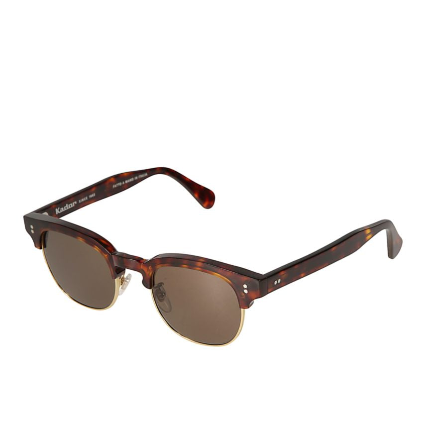 Jolly Cm Tortoiseshell Clubmaster Sunglasses with Metal Accents