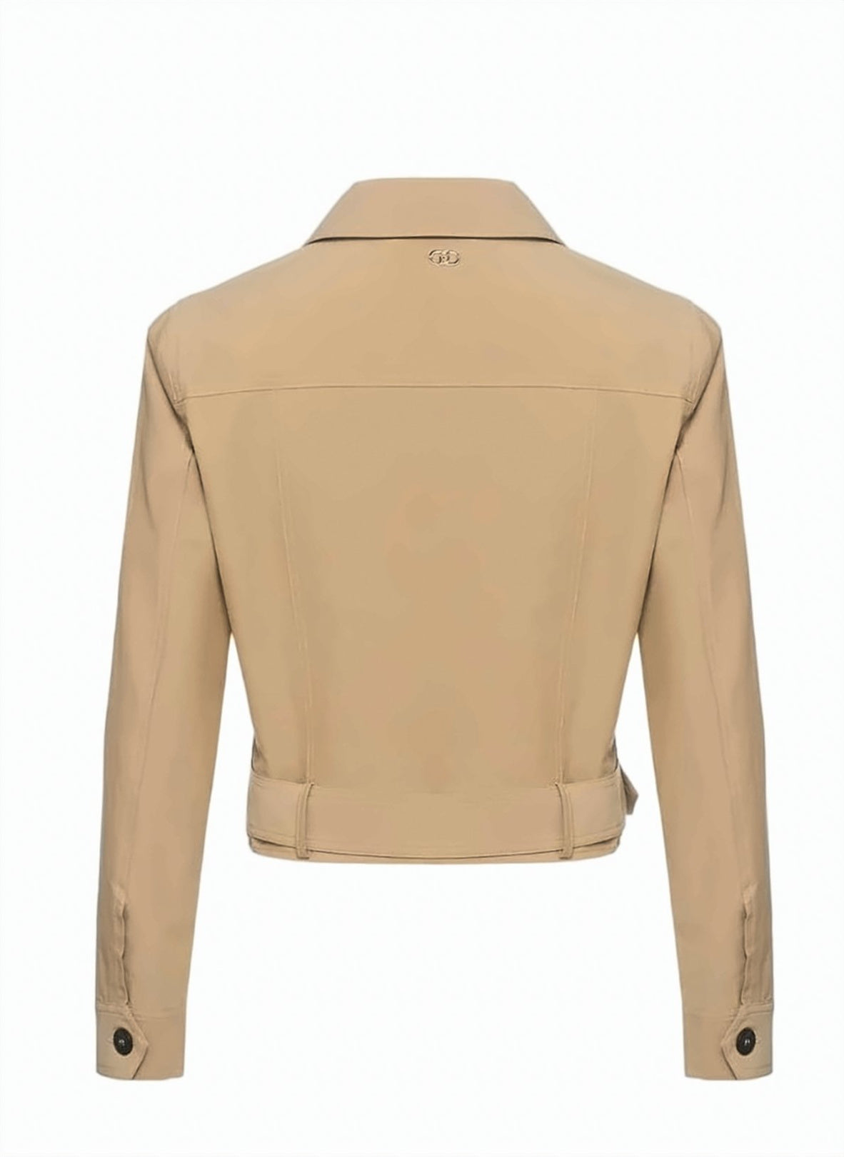 Belted Structured Collar Jacket