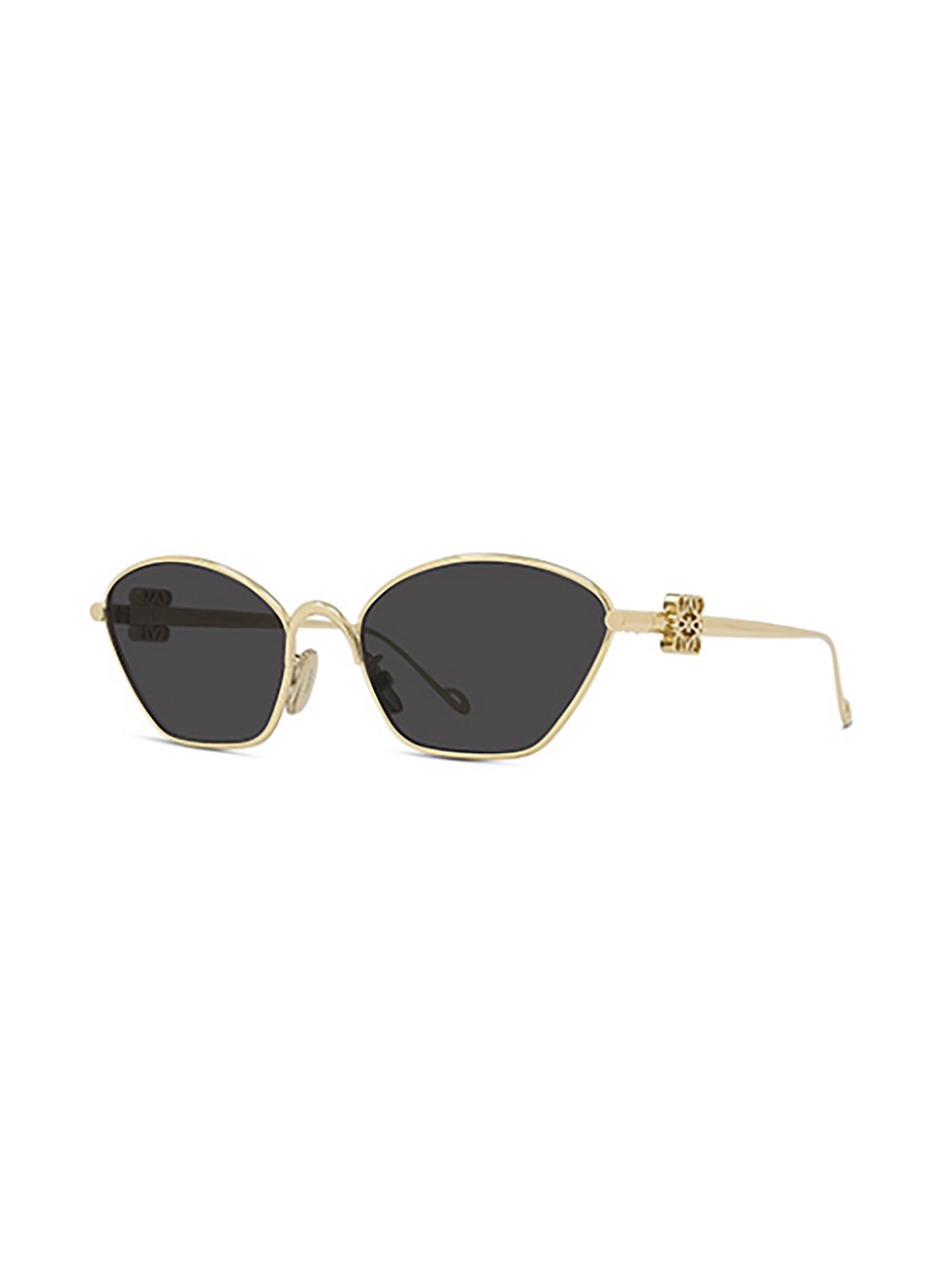 Geometric-Shaped Sunglasses with Metallic Finish