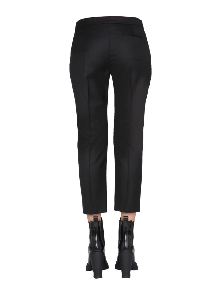 Tailored Cropped Trousers With Hidden Closure