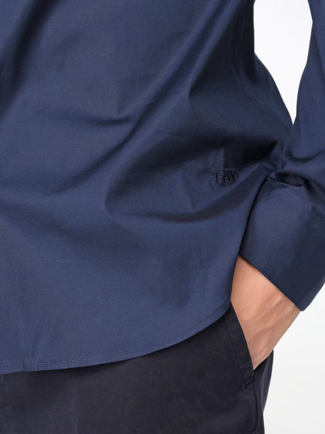 French Collar Stretch Shirt