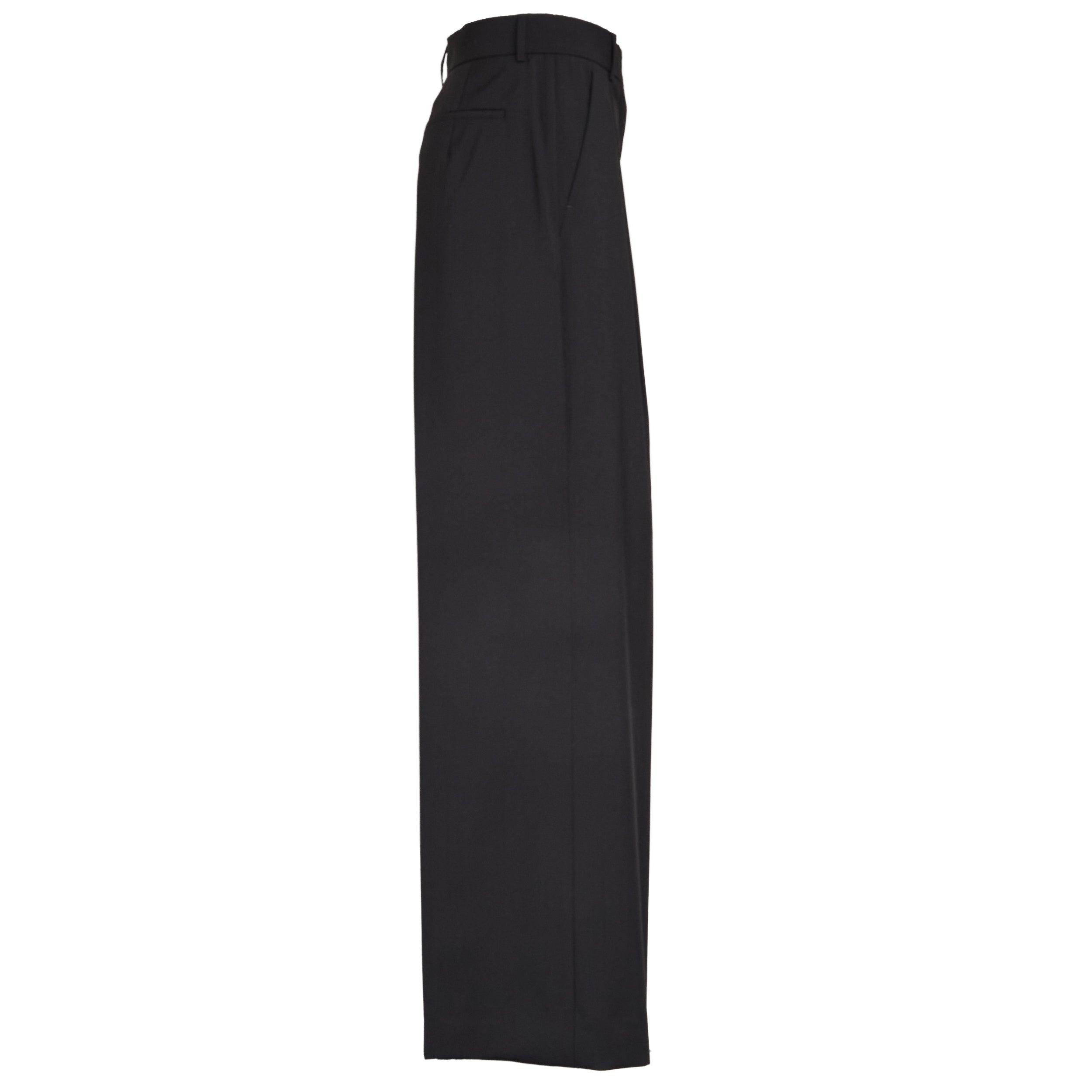 Oversized Black Wool Trousers
