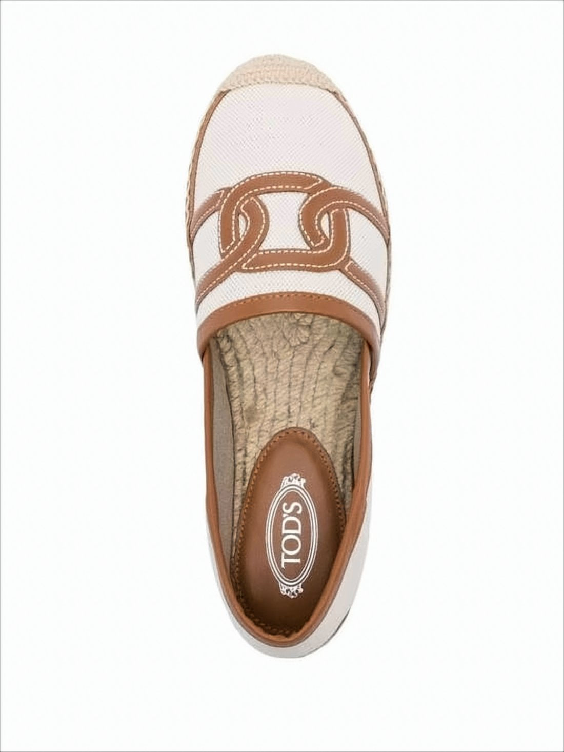 Canvas and Leather Slip-On Loafers with Jute Sole
