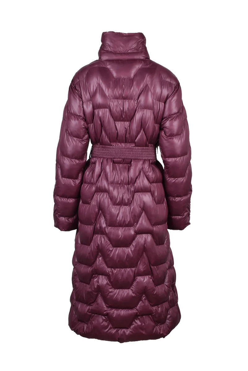 Long Down Jacket - Purple