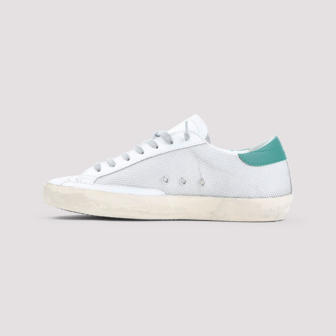 White Leather Golden Goose Superstar Sneakers