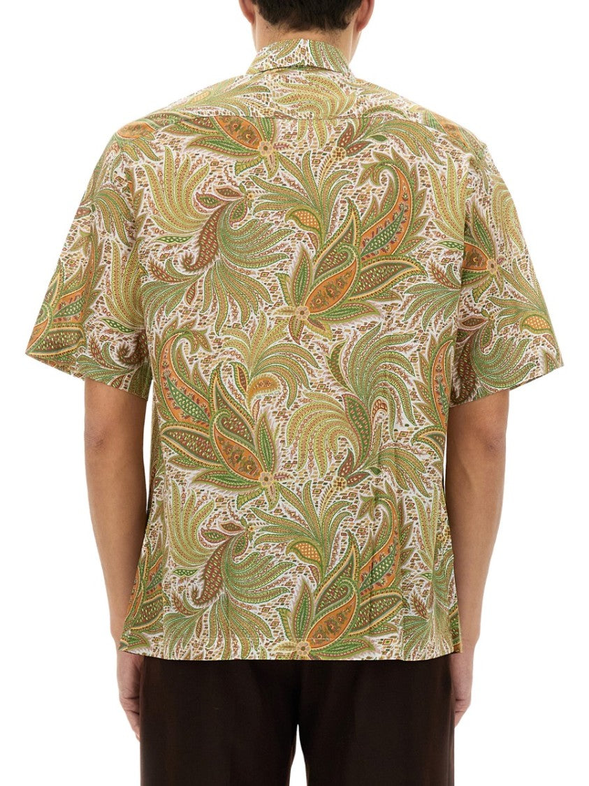 Paisley Over Shirt In Lightweight Cotton