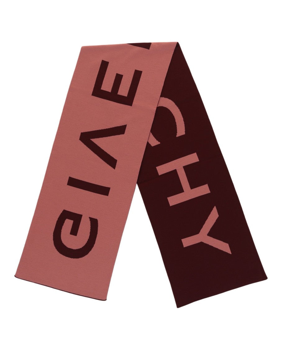 Reversible Wool Scarf With Bold Logo Design