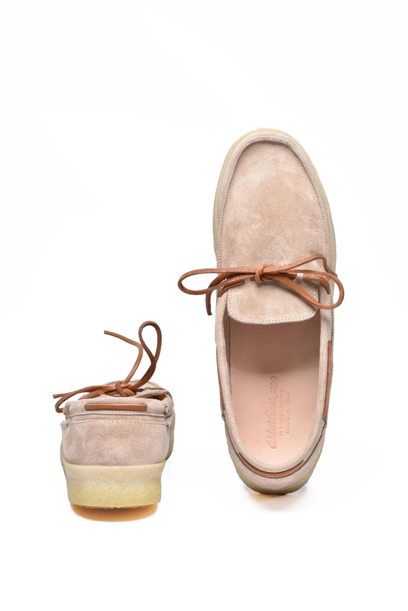 Suede Loafer - Beige