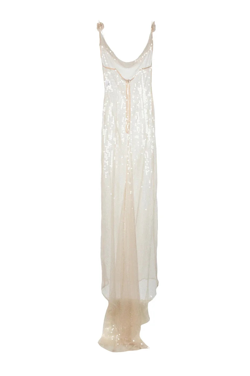 Sequin Dress - Beige