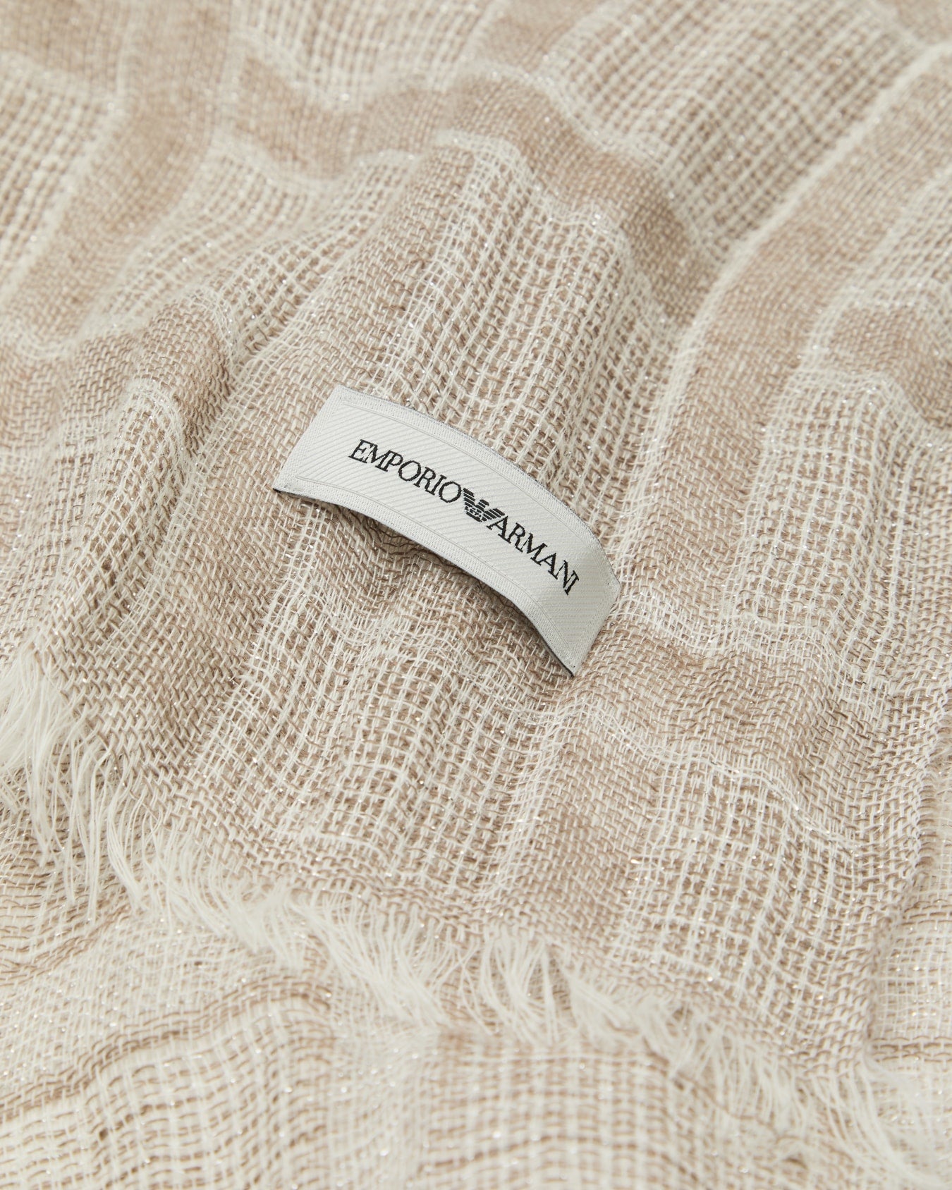 Brushed Linen Lurex Threads Women's Scarf