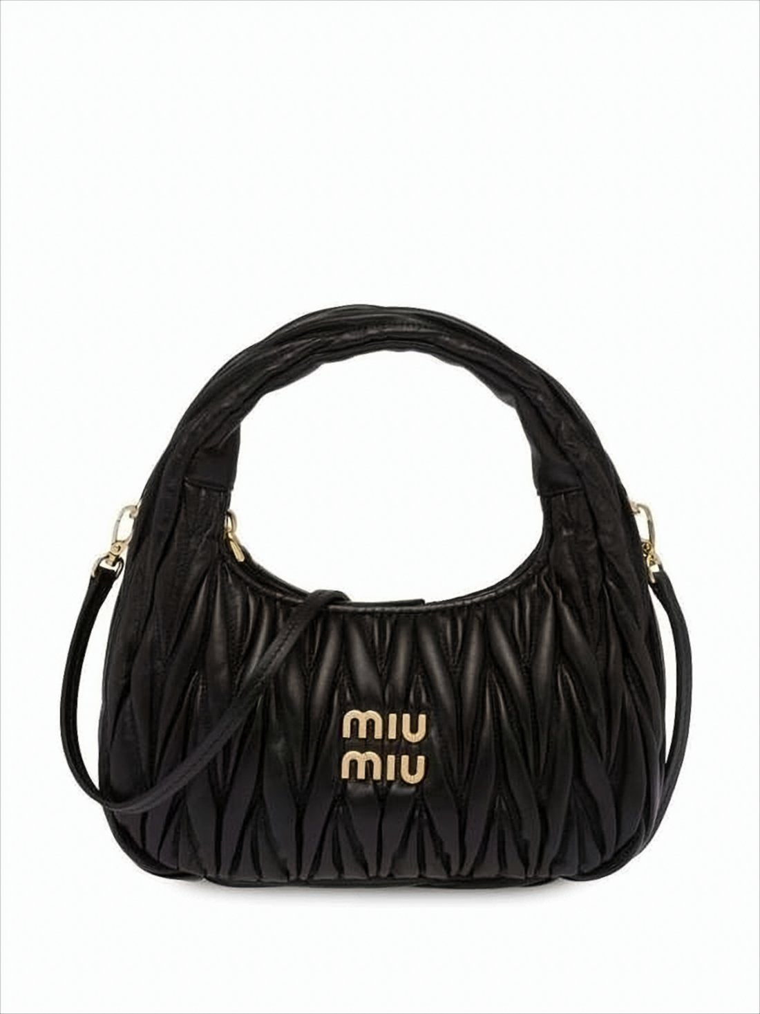 Structured Black Lambskin Tote Bag with Matelassé Texture