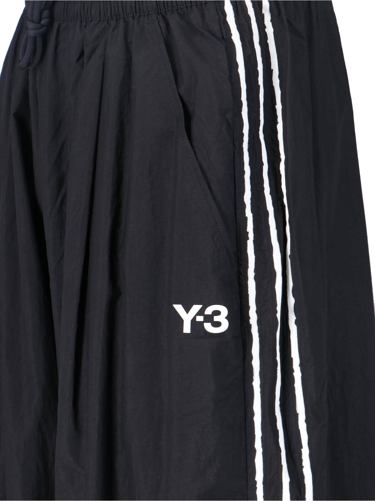 Black Edge 3 Stripes Wide-Leg Trousers