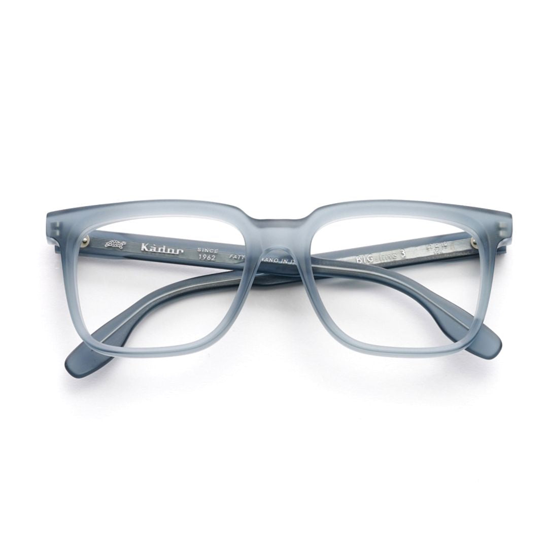 Big 3 Translucent Smoky Blue Rectangular Frame Eyeglasses