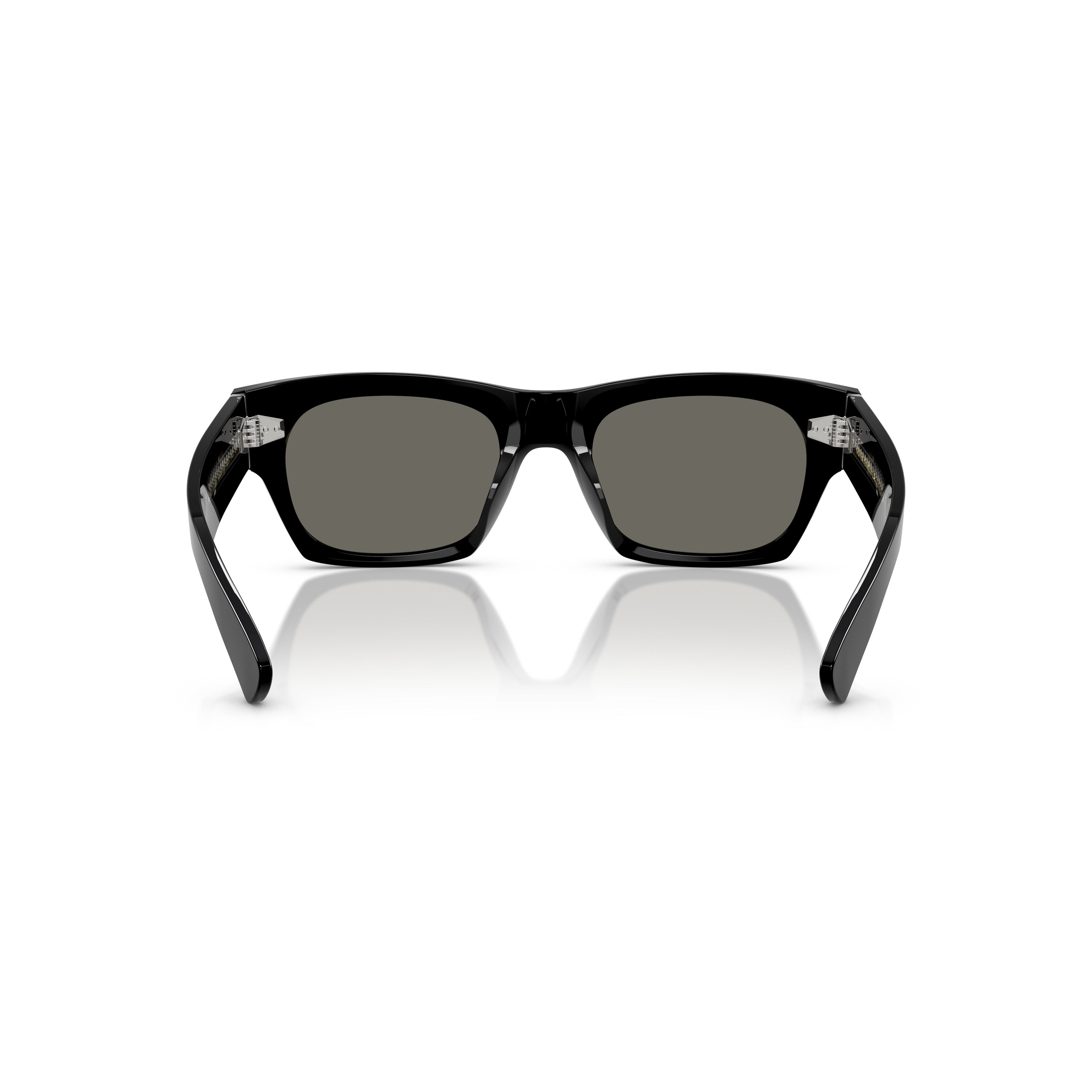 0ov5514su Bold Rectangular Black Acetate Sunglasses