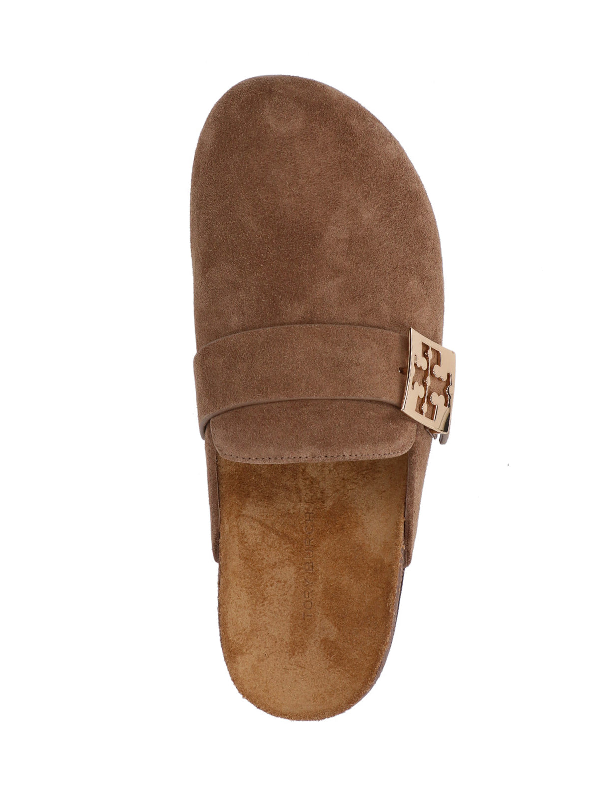 Brown Calf Suede Slip-On Mules