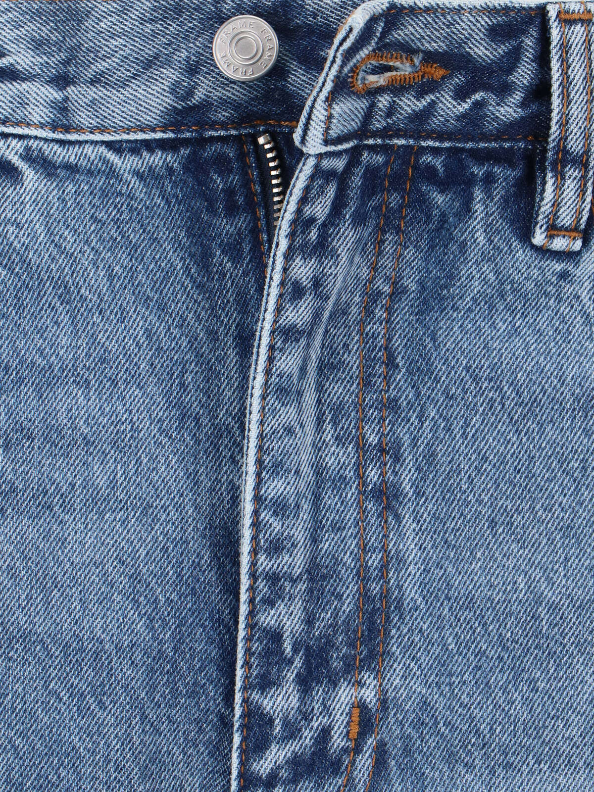 Straight-Leg Design with Mid-Rise Waist and Finish
