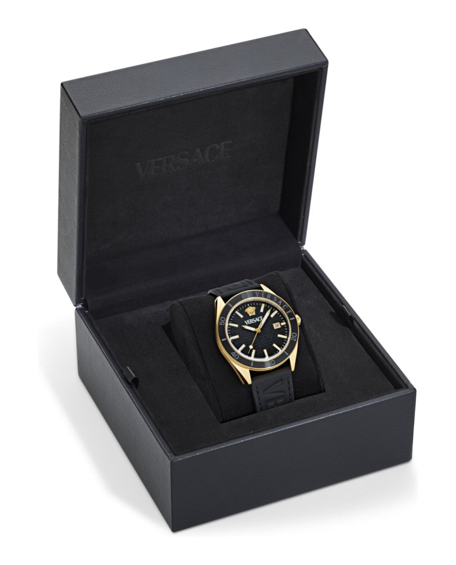V-Dome Calf Leather Watch
