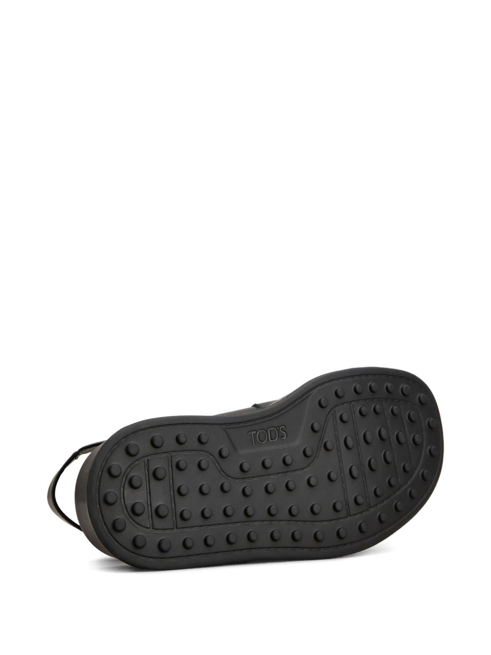 Platform Sandals with Gold-Tone Buckle Fastening