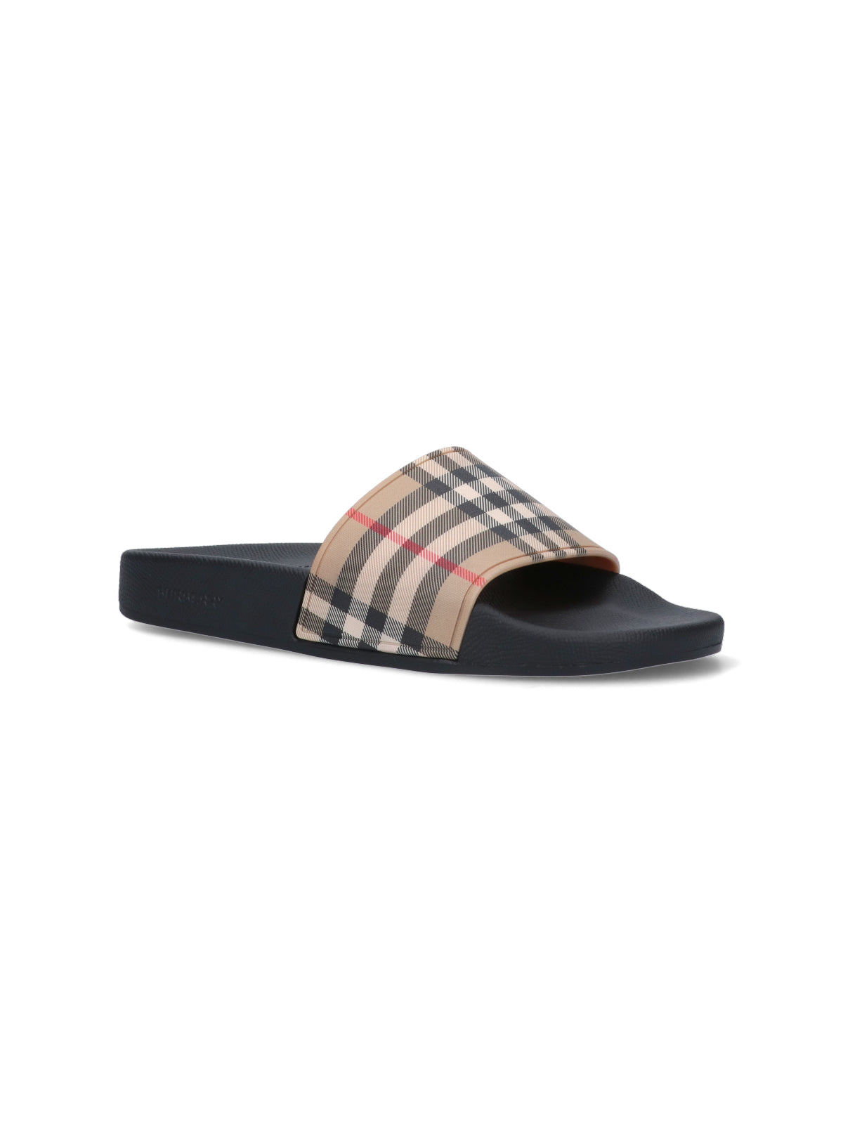 Beige Minimalist Strap Flat Sandals