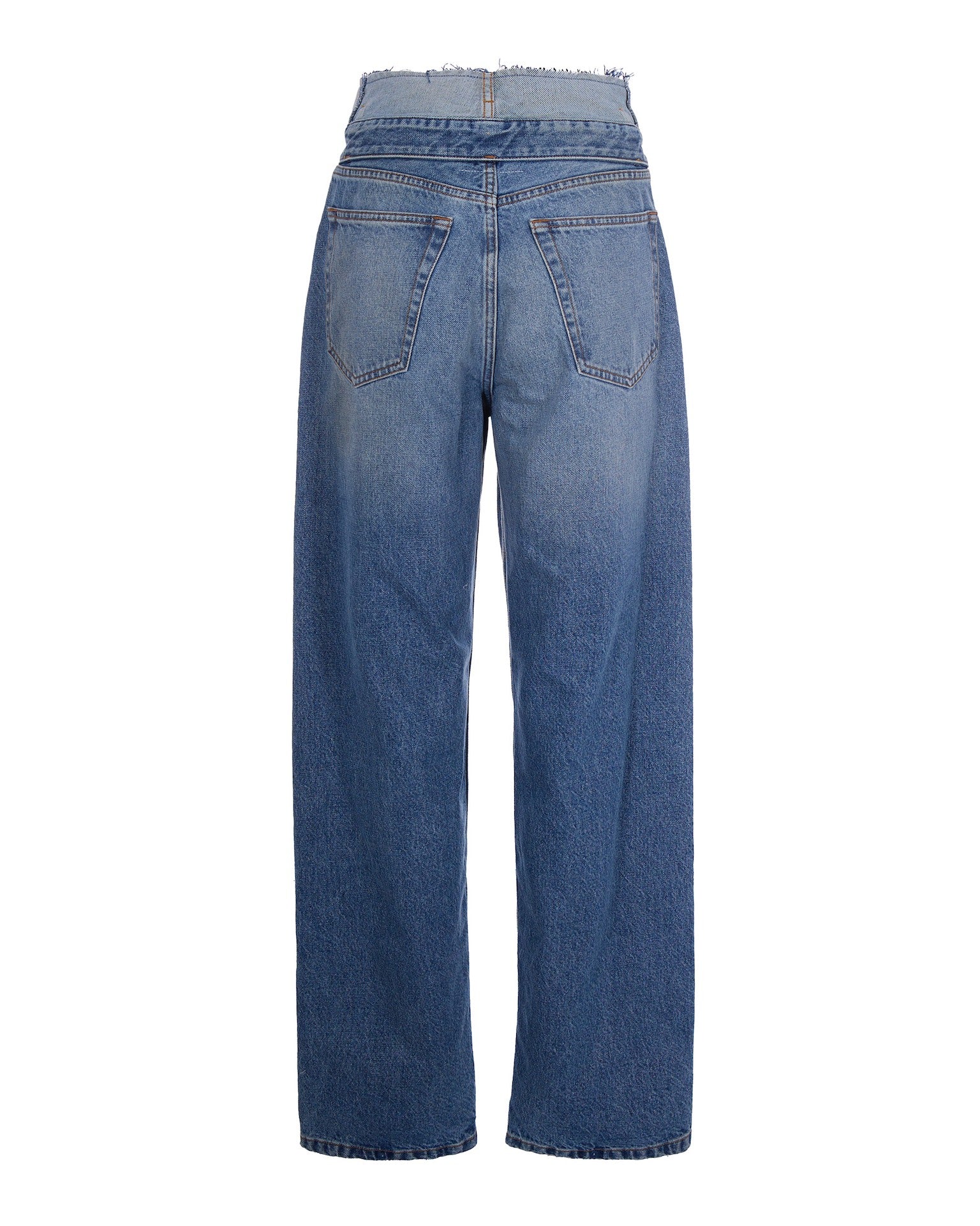 Straight-Cut Light Blue Jeans