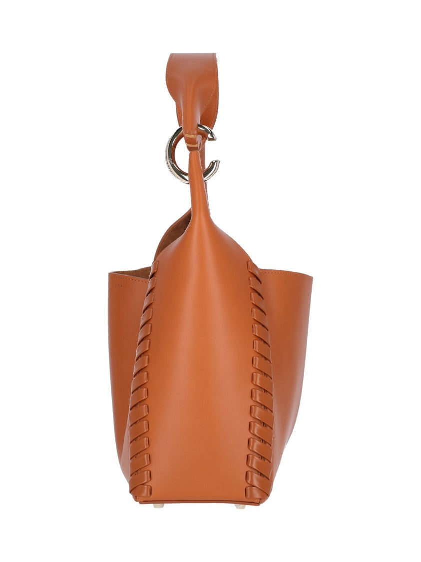 Logo Shoulder Bag – Brown