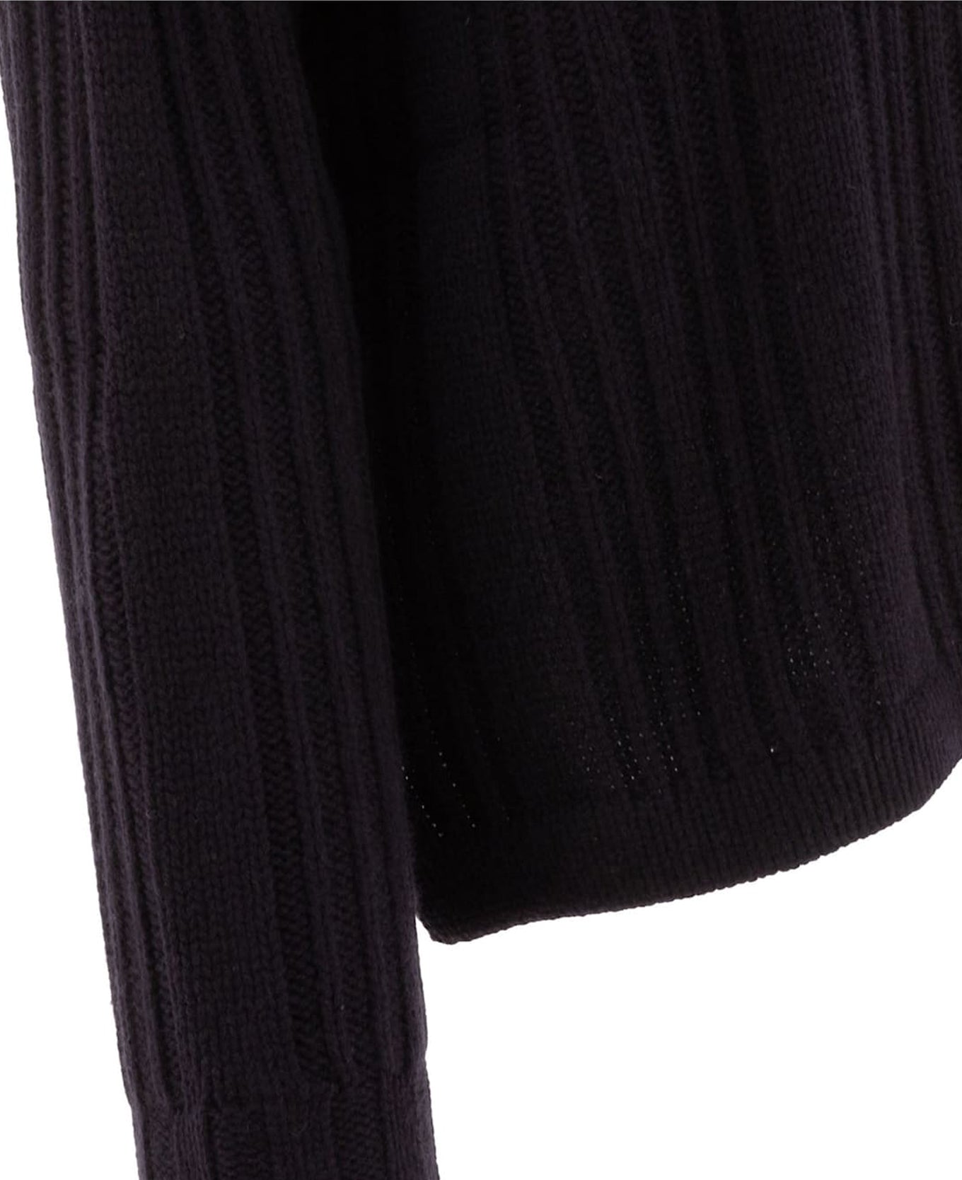 Ribbed Knit Turtleneck Sweater