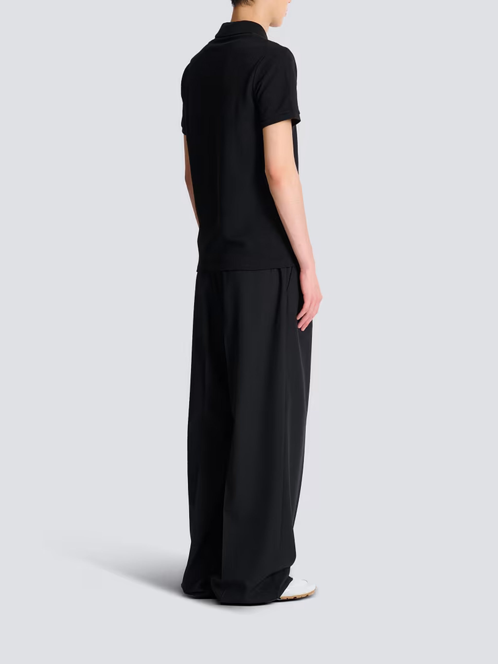 Black Classic Ss Cotton Polo Shirt
