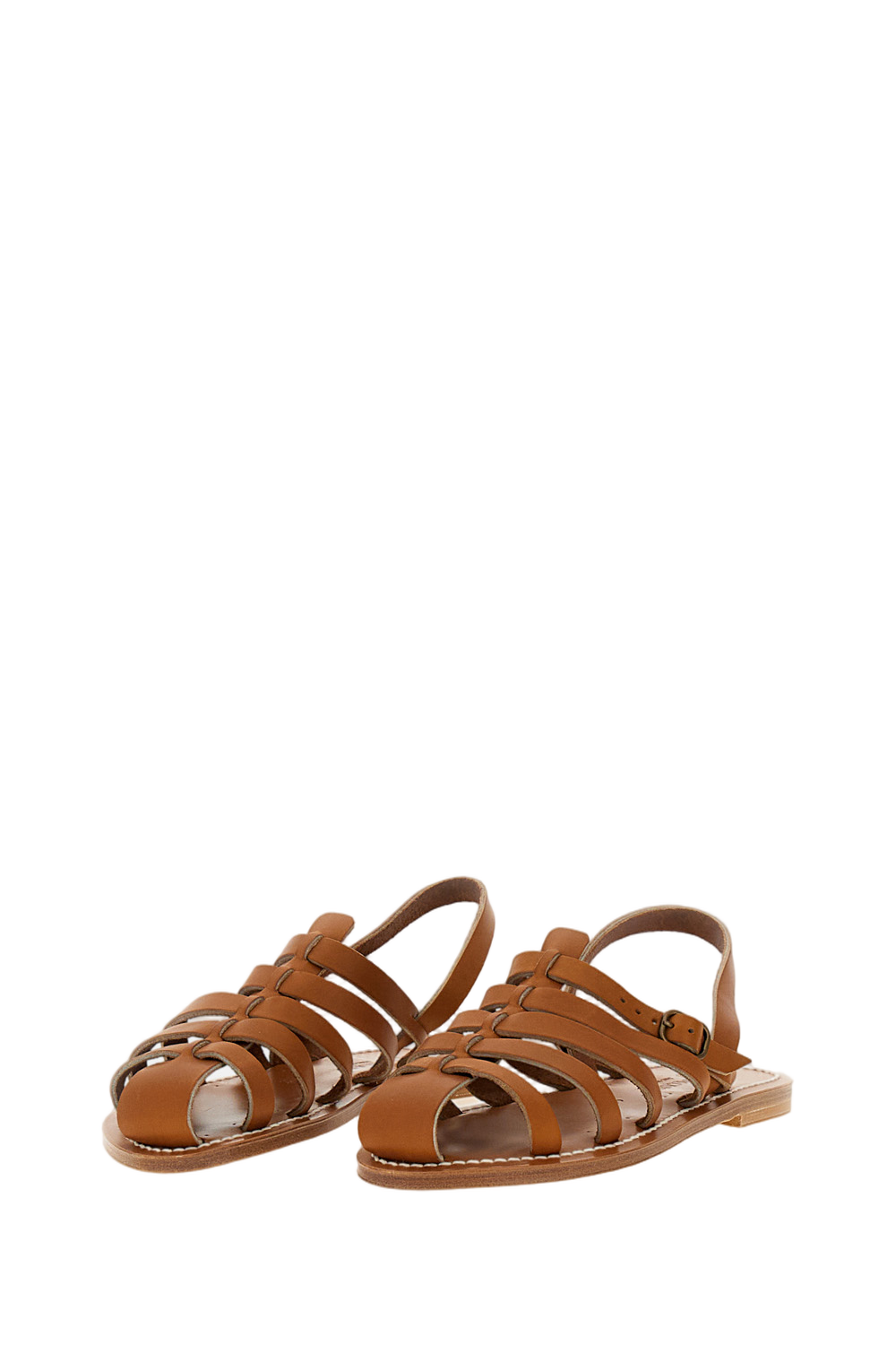 Brown Picte Cage Sandals