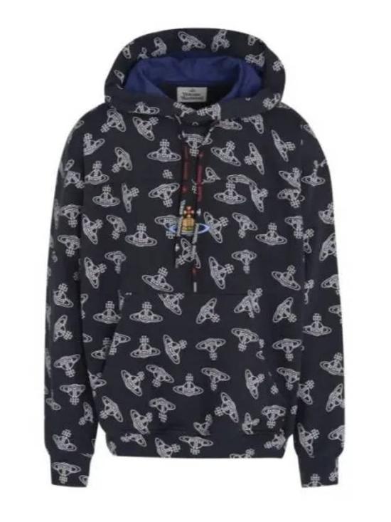 Hooded Sweatshirt with Distinctive Orb Motif