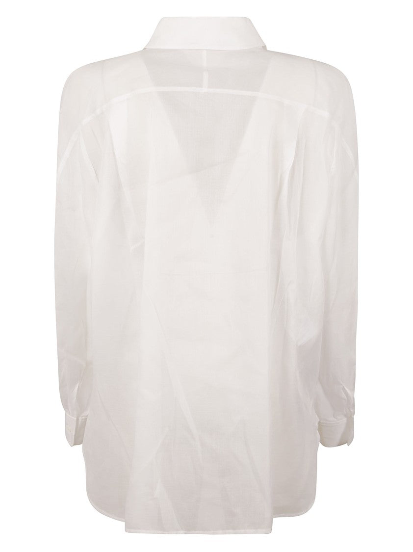 Structured Collar White Shirt