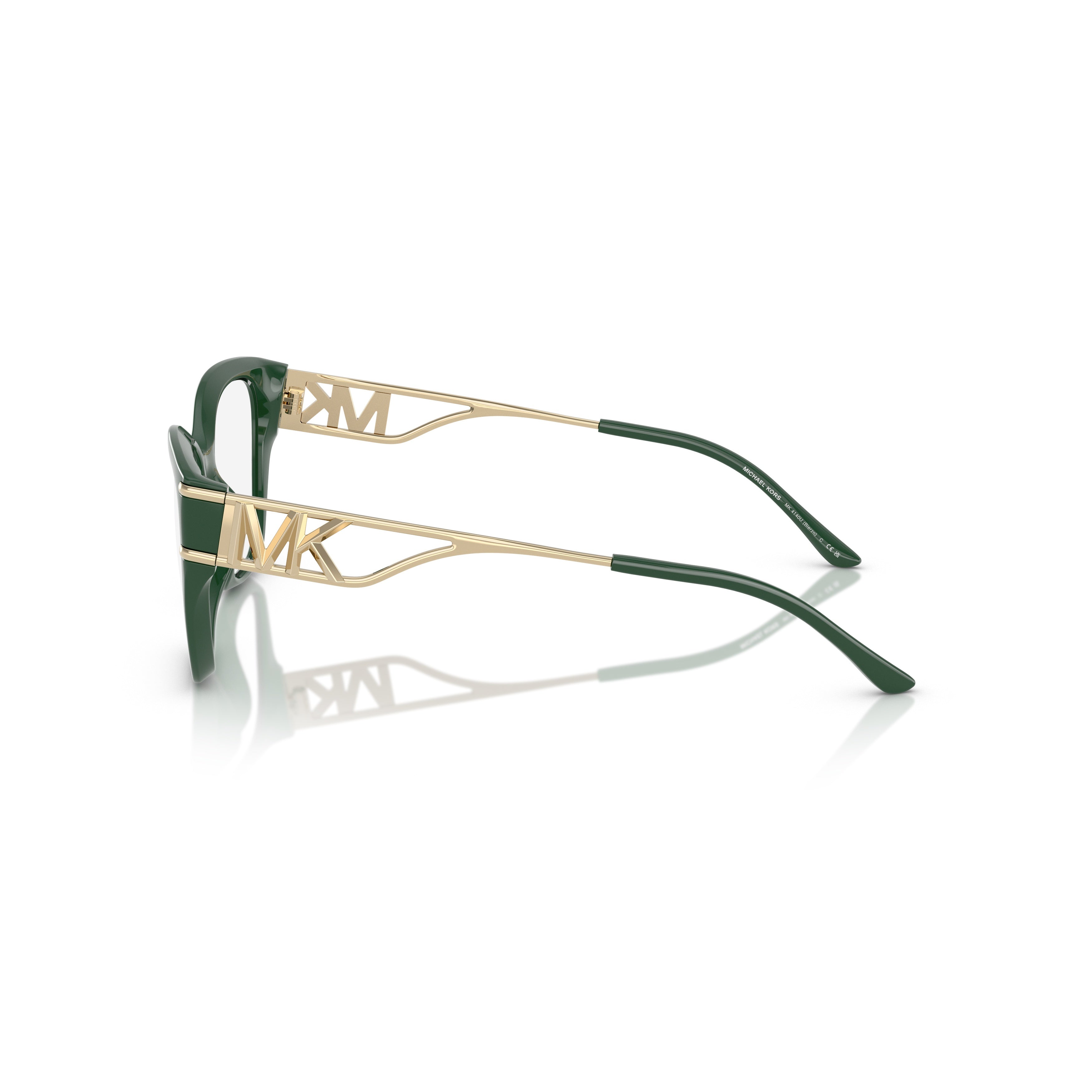 0mk4140u Oversized Square Frame Sunglasses with Gold Accents