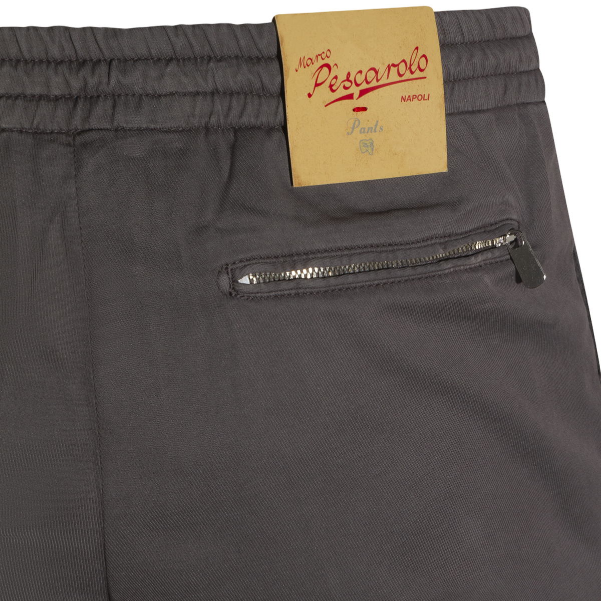 Slim-Fit Trousers With Drawstring Waist