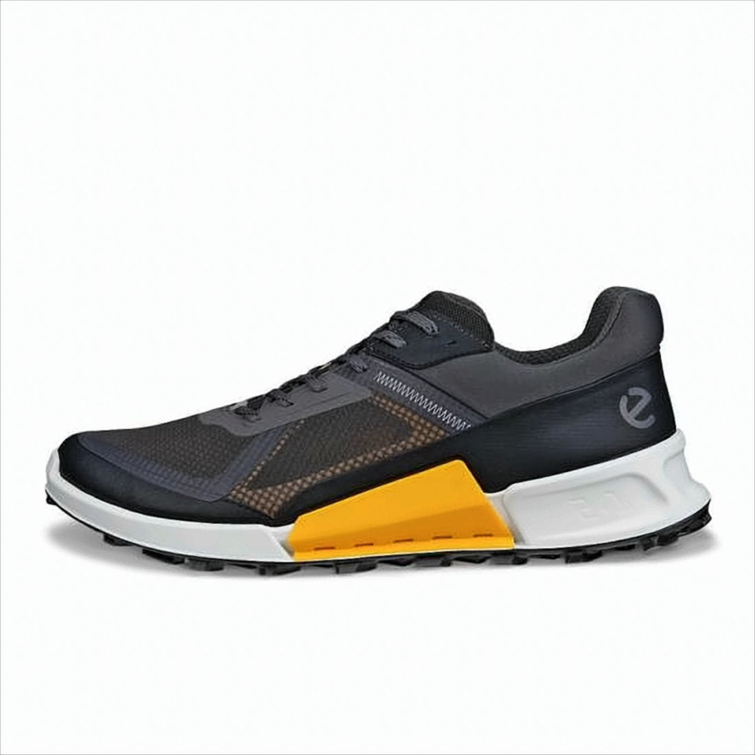 Sporty Mesh Sneakers with Bold Yellow Accents