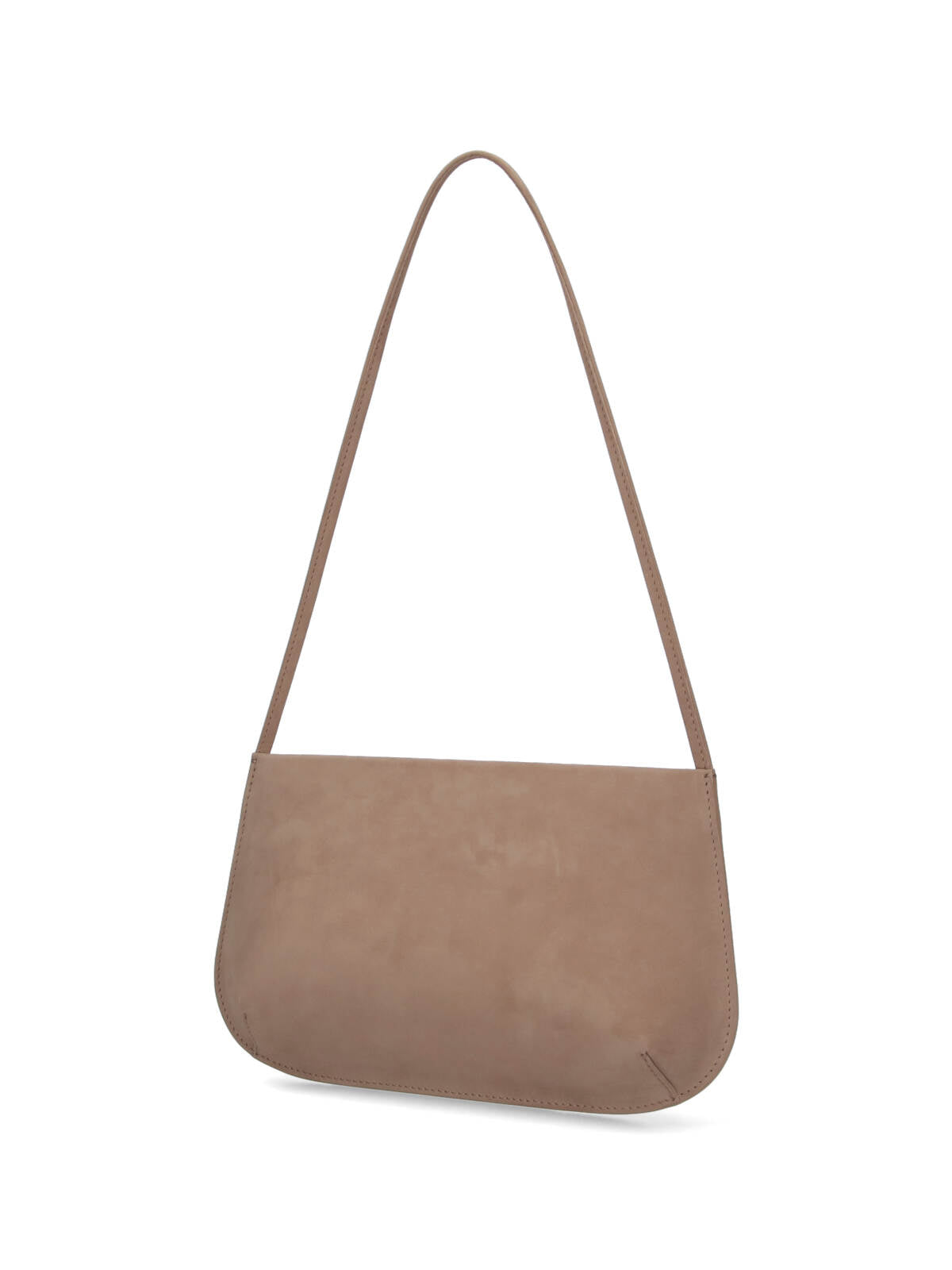 Beige Bra Suede Shoulder Bag