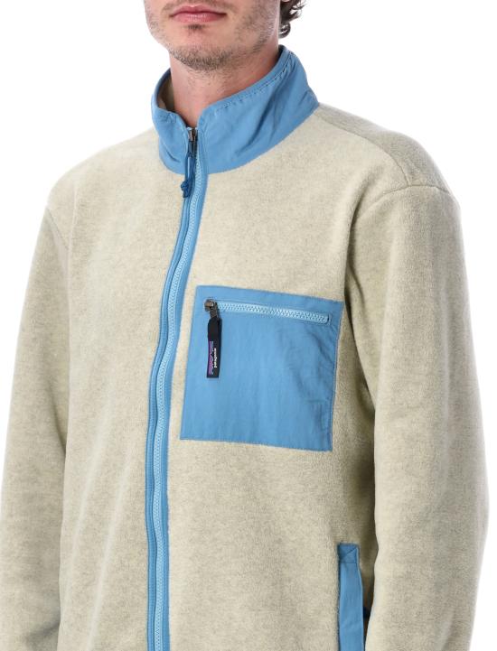Chinchilla Fleece Jacket With Stand Collar And Zipper Detail