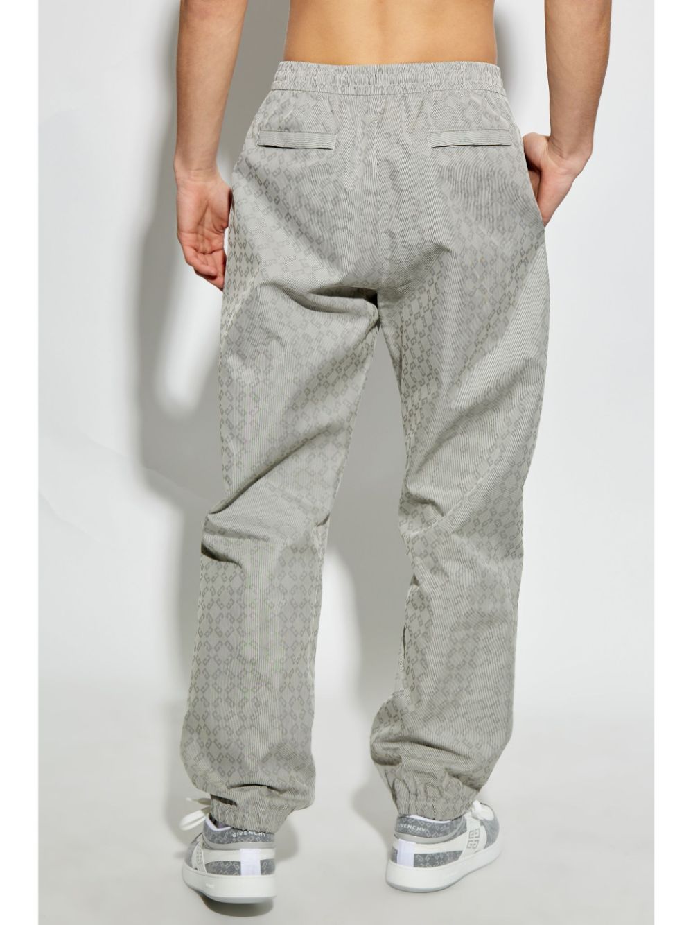 Monogram Jacquard Print Jogger Pants