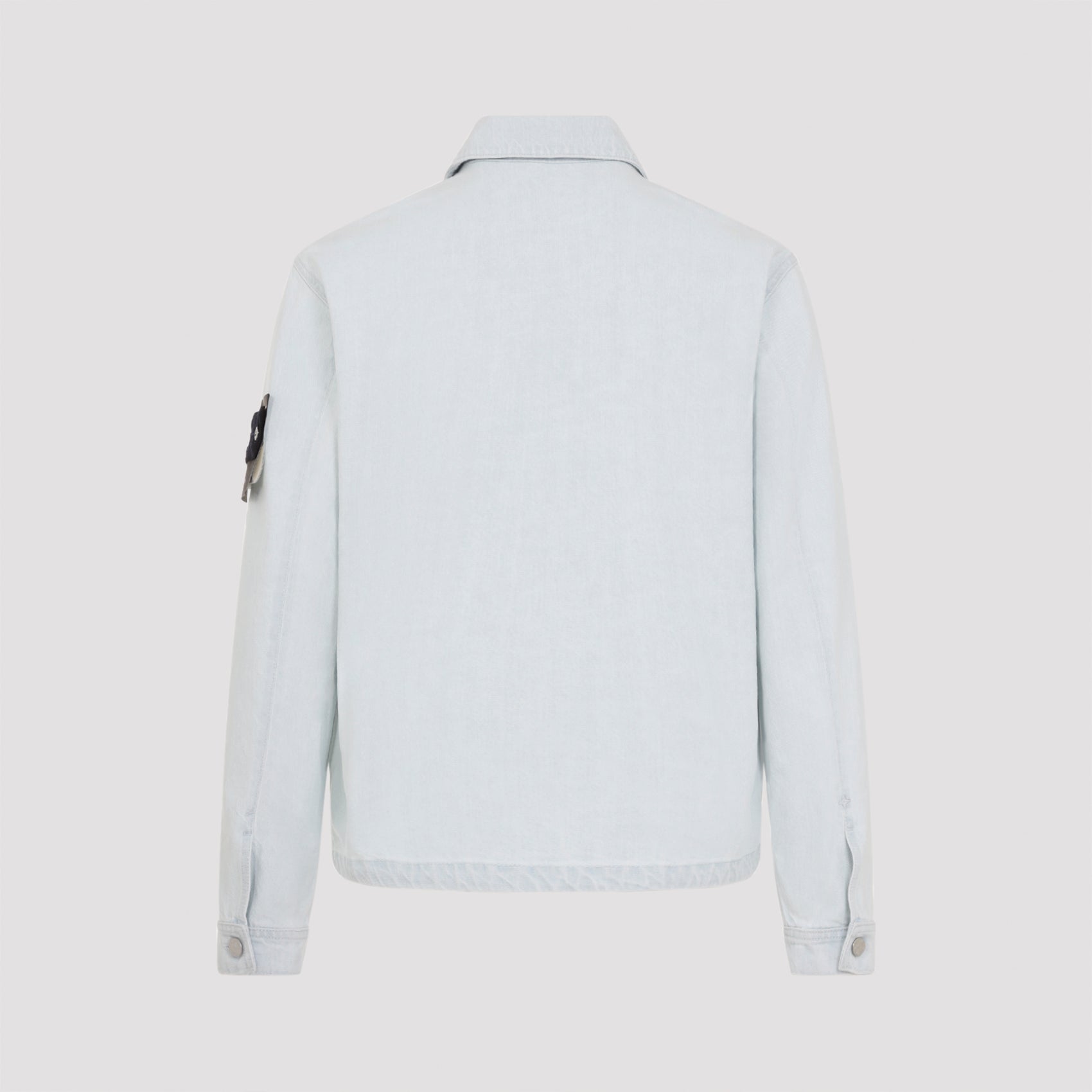 Lightweight Cotton Jacket With Pointed Collar And Functional Pockets