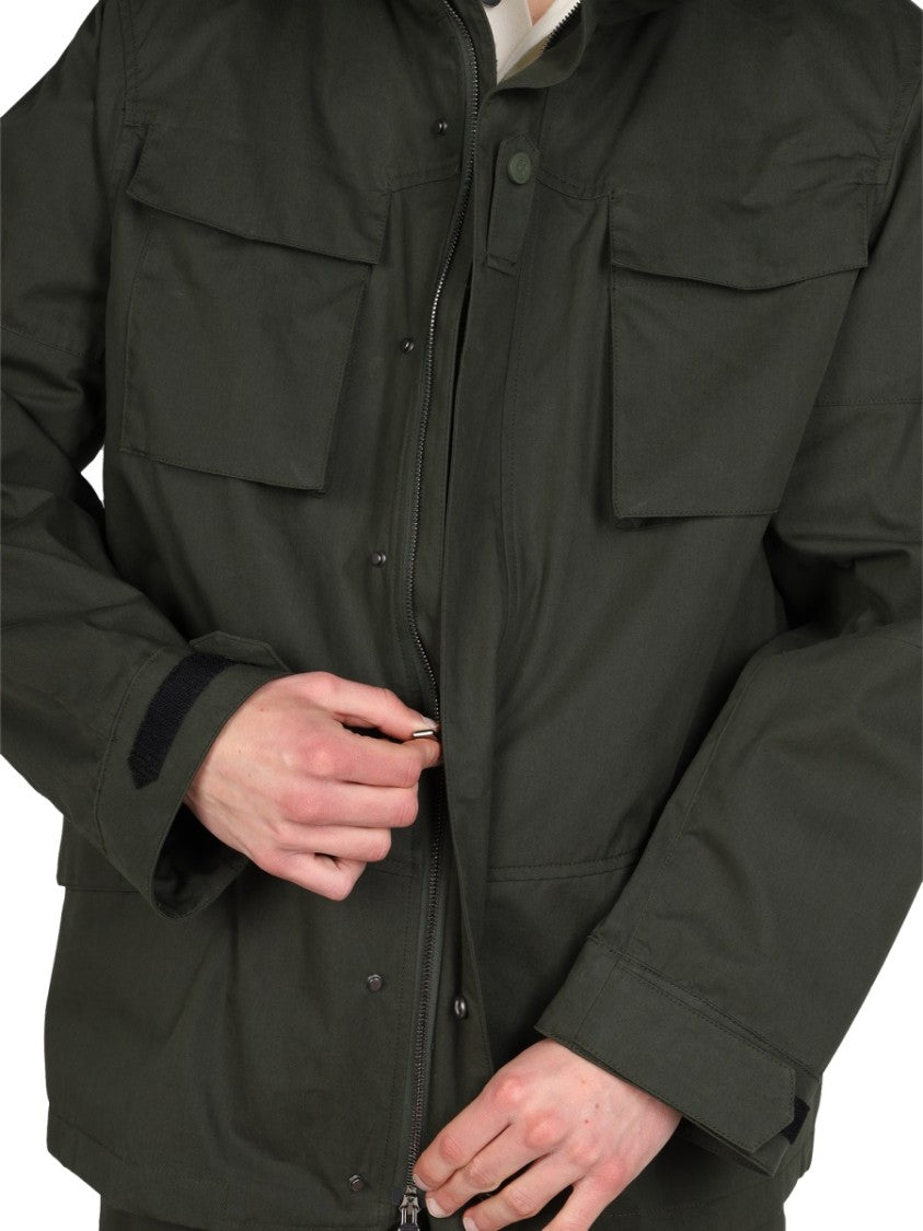 Structured High Neck Jacket With Button
